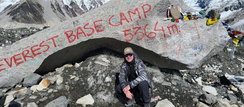 Dennis at the Everest Basecamp